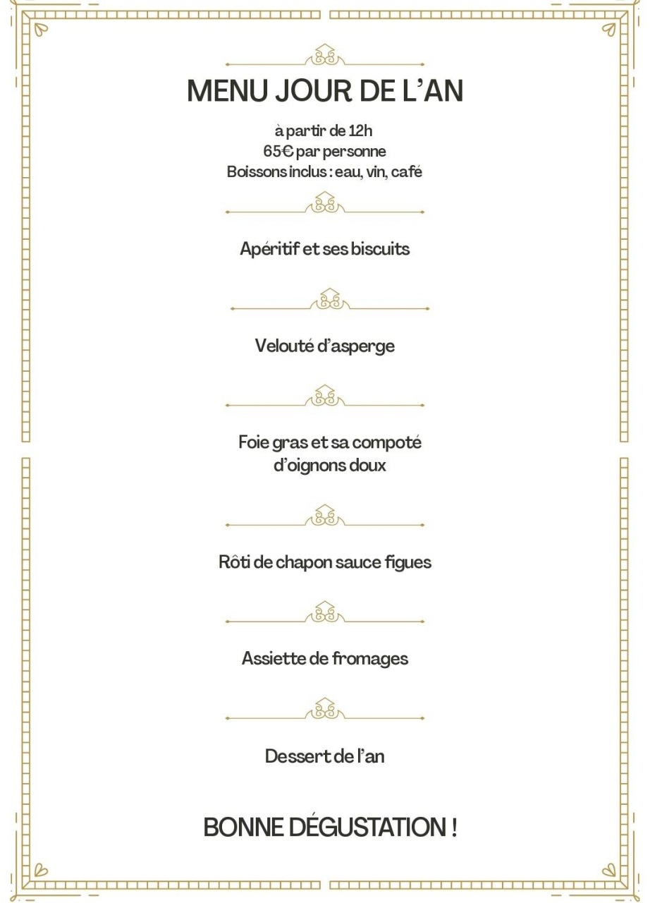 Menu des Fêtes - LA FIESTA - restaurant LENS - restaurant a faire LENS